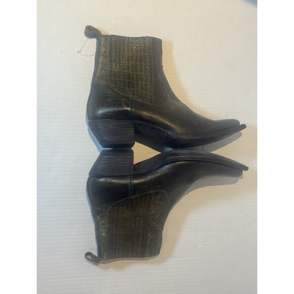 New FRYE SACHA CHELSEA Boots Green Leather Women's Size 9 B - Picture 6 of 11